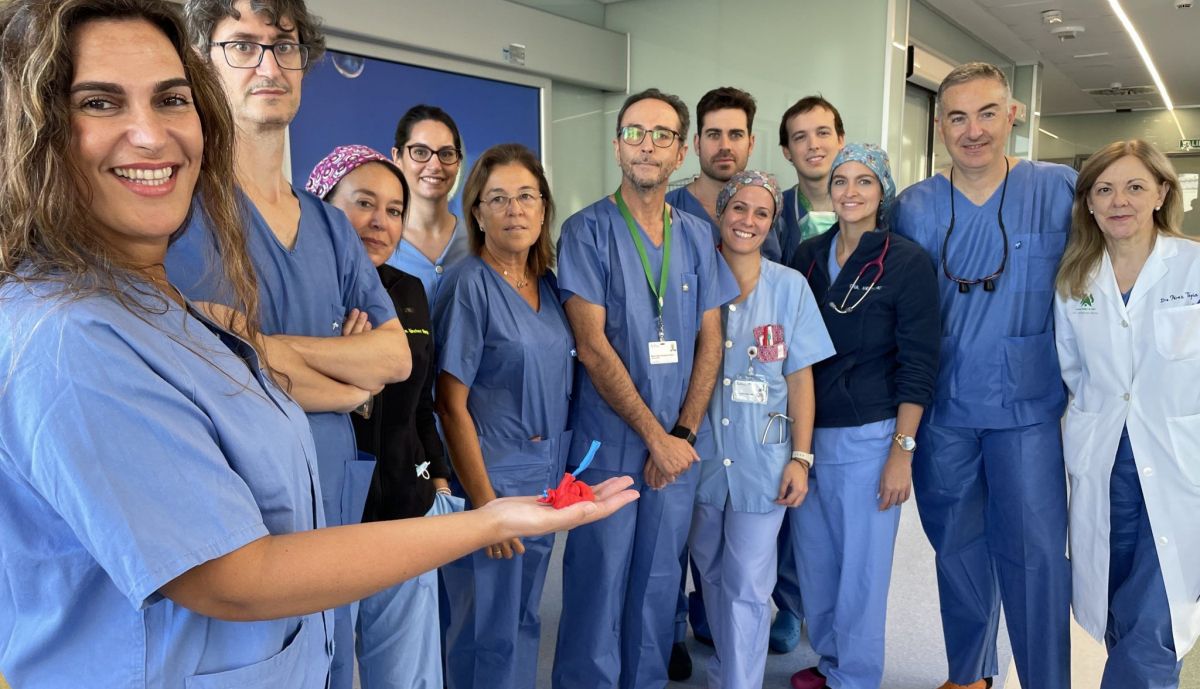Parte del equipo de Cirugía Pediátrica y Cardiopatías del Hospital Virgen del Rocío de Sevilla.