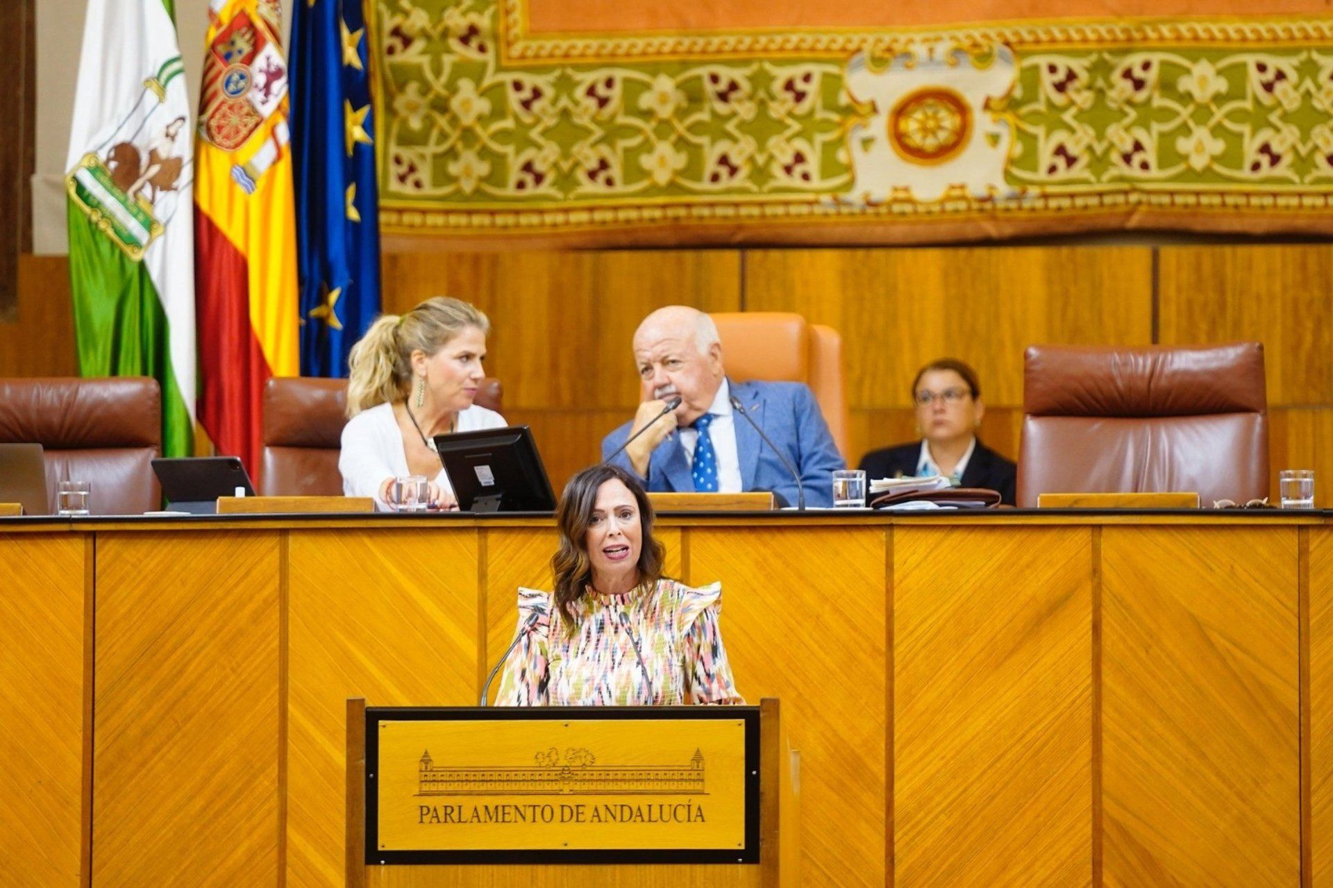 Rocío Díaz, este pasado miércoles, en el Parlamento de Andalucía. Rocío Díaz, este pasado miércoles, en el Parlamento de Andalucía.