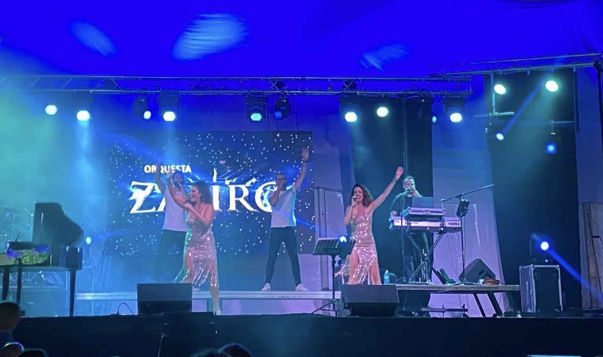 Imagen de archivo de una actuación de la Orquesta Zafiro. Imagen de archivo de una actuación de la Orquesta Zafiro.