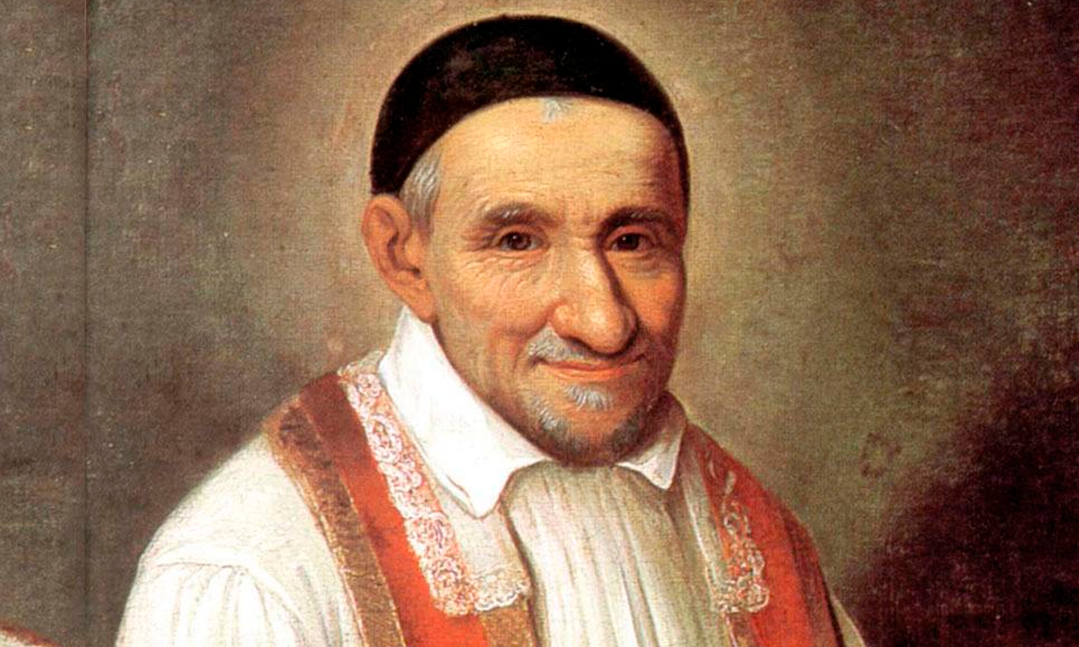 Representación de san Vicente de Paúl. Representación de san Vicente de Paúl.