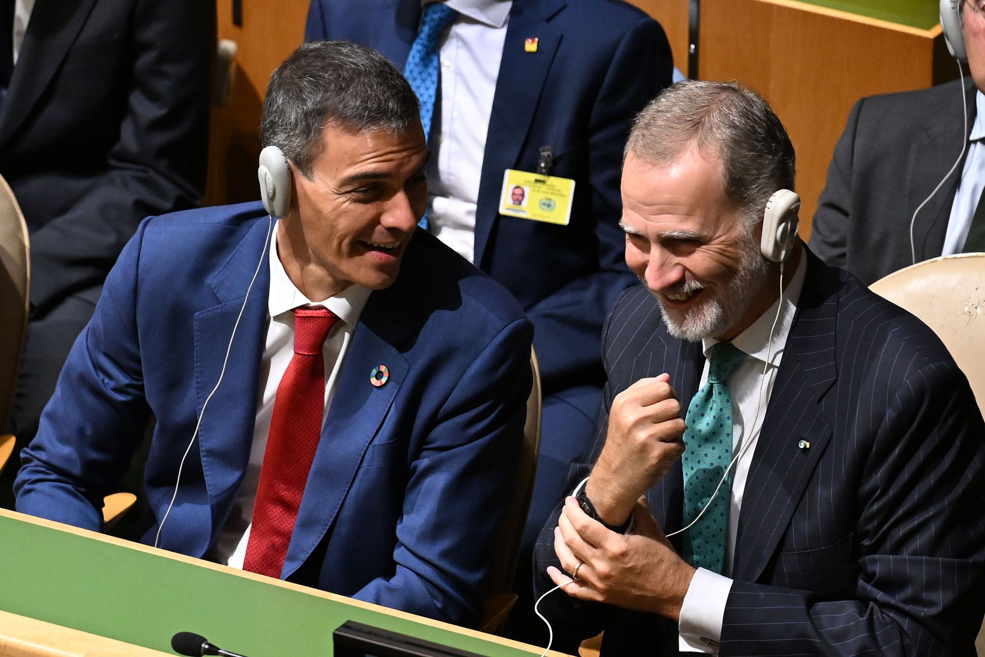 Pedro Sánchez junto al rey.