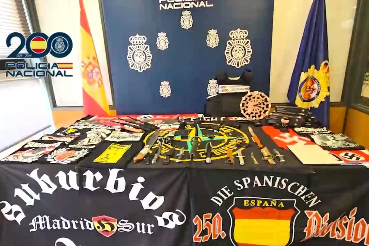 Todo el material incautado.