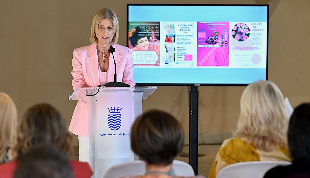 Presentación de las citas solidarias del Octube Rosa en Jerez.