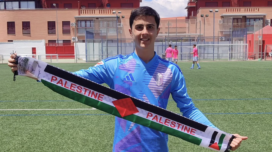 El portero palestino Rayan Al Torok, expulsado del Granada CF.