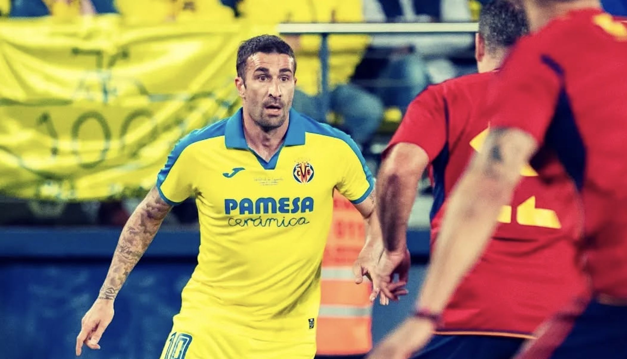 Cani, en un partido de exfutbolistas.