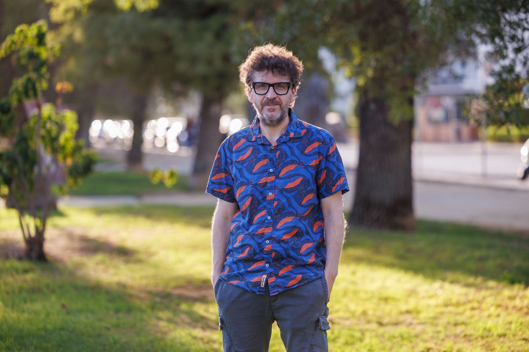 El director de cine Juan Miguel del Castillo, posando para lavozdelsur.es.