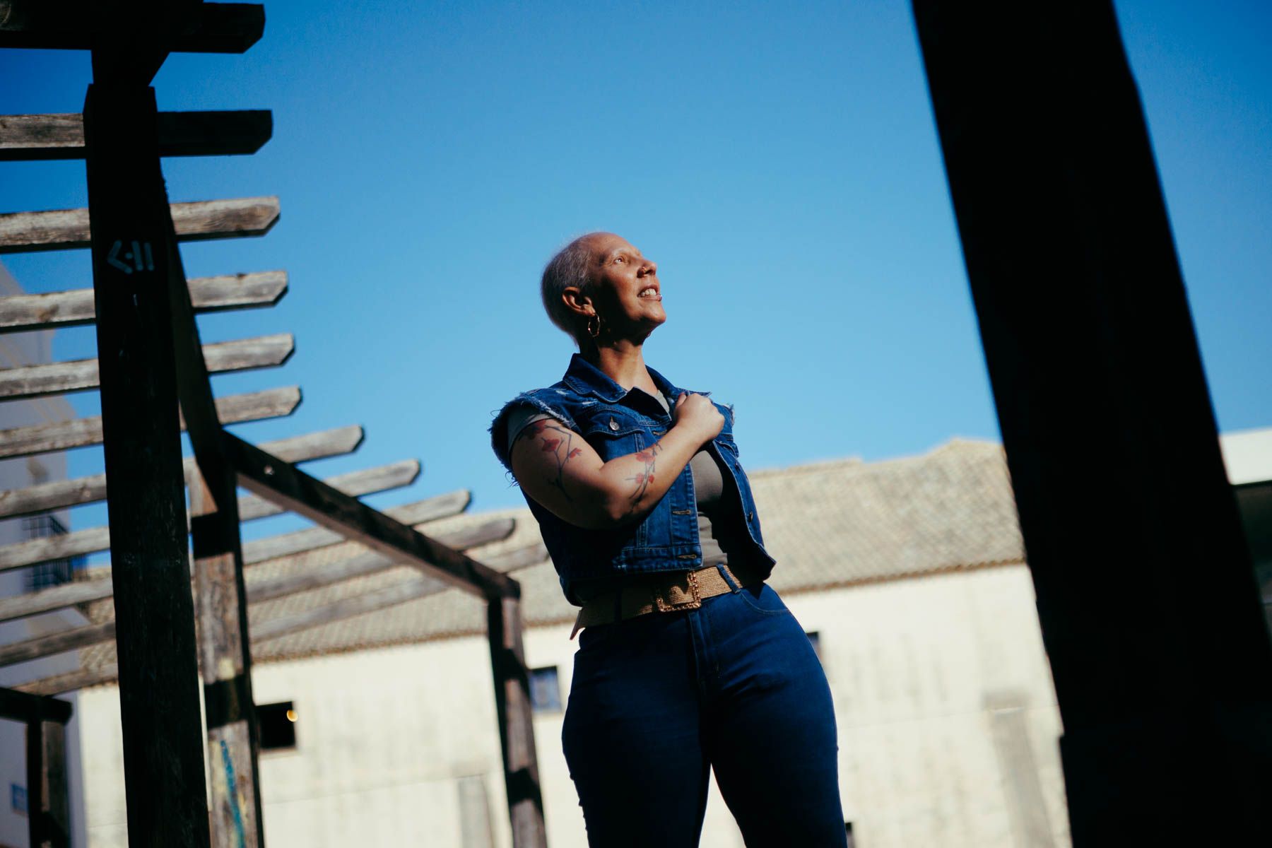 La bailaora Vicenta Gálvez, tras la entrevista con lavozdelsur.es.