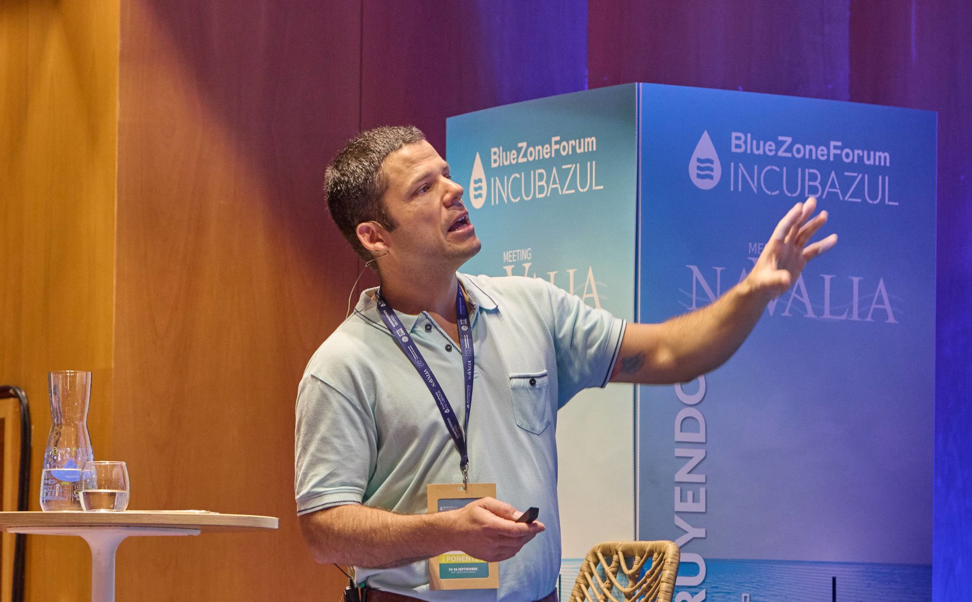 Nacho Dean durante su intervención en el Blue Zone Forum 2025 en Cádiz.