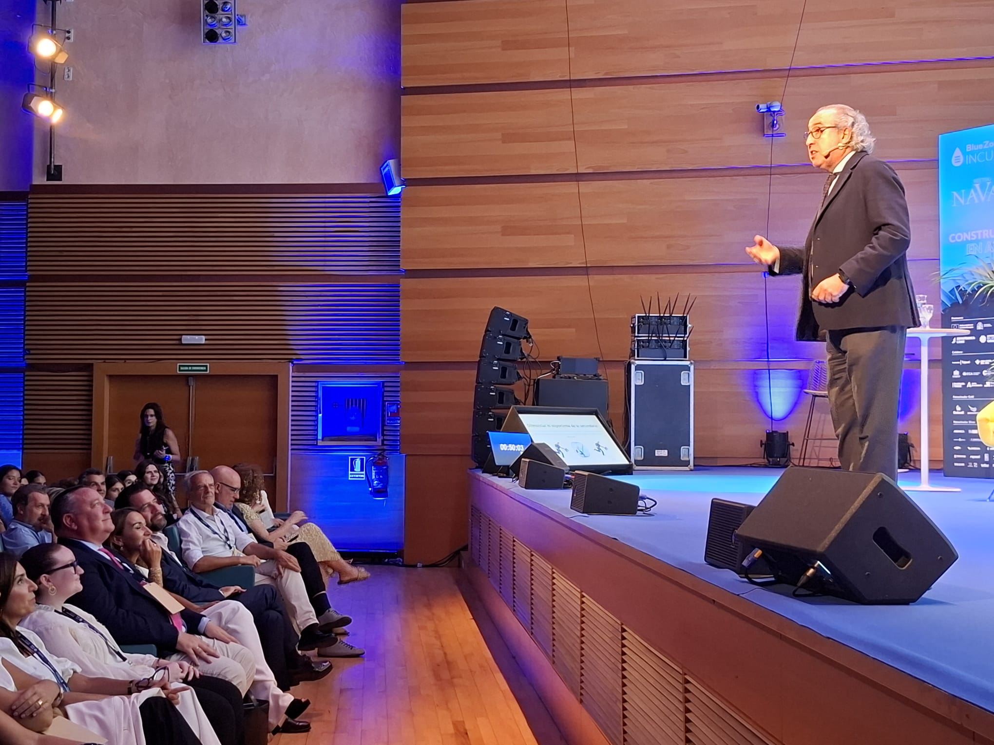 Emilio Duró, en el Blue Zone Forum de la Zona Franca de Cádiz.