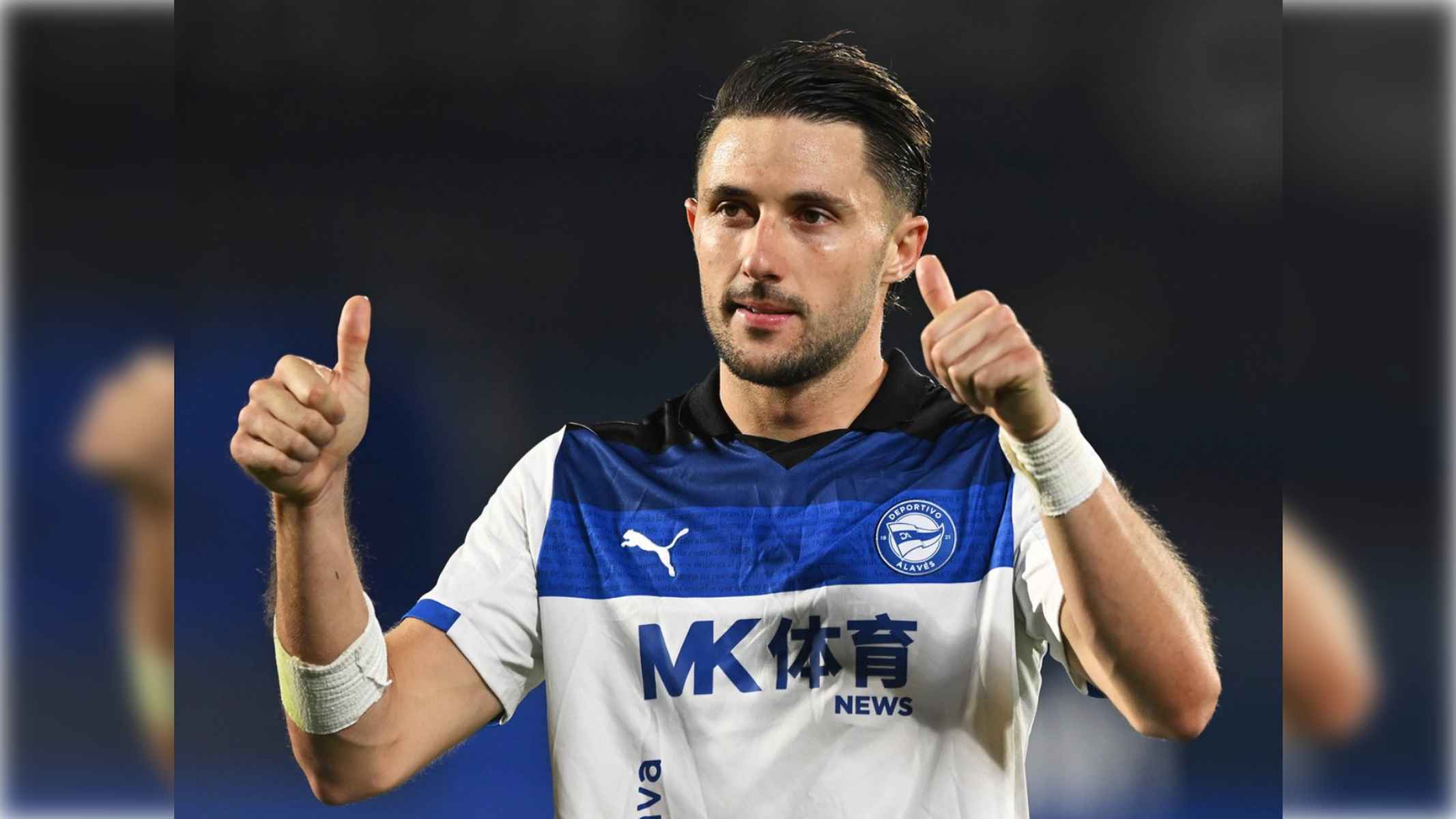 Facundo Garcés, jugador del Alavés que ha sido sancionado un año sin jugar.