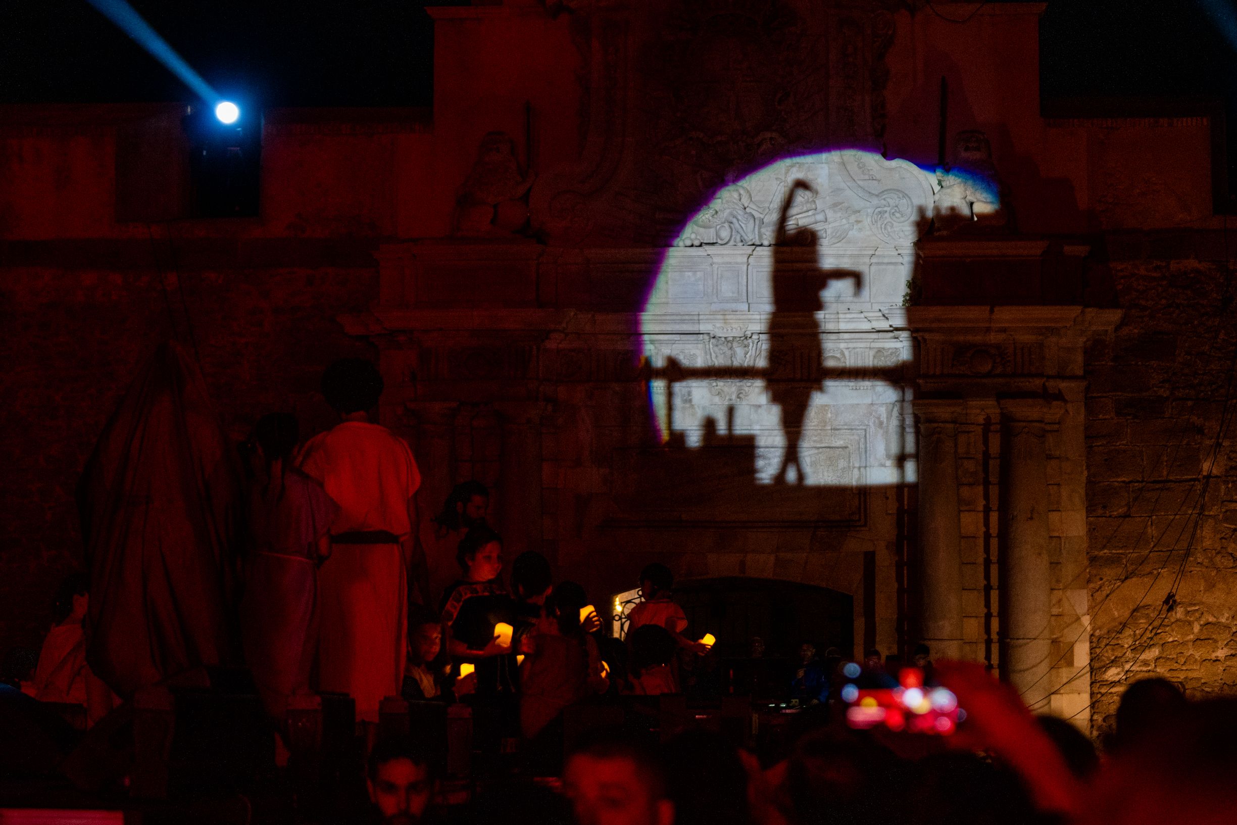  Sombra proyectada en las murallas de las Puertas de Tierra.