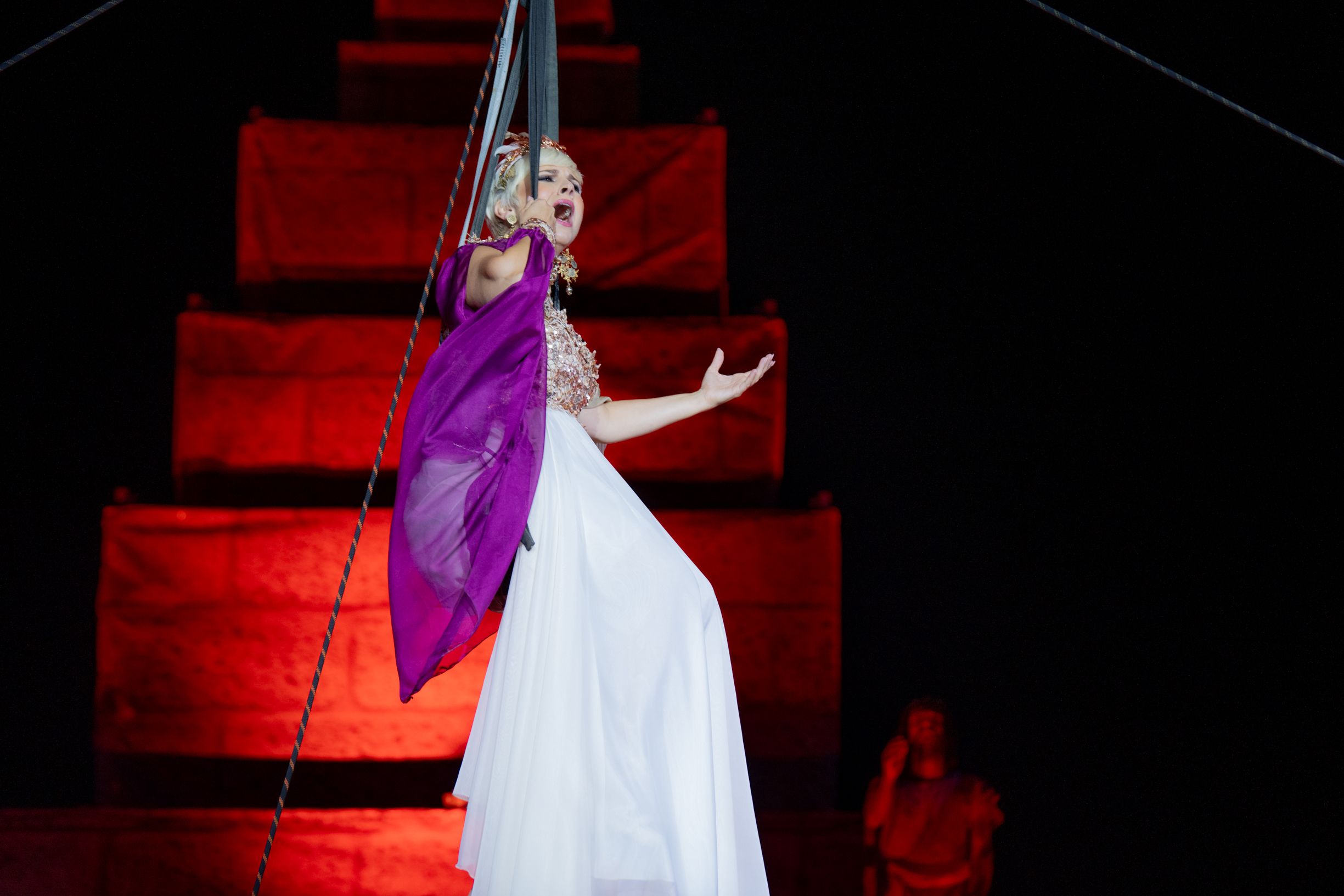 La cantante malagueña afincada en Cádiz interpretó tres canciones.