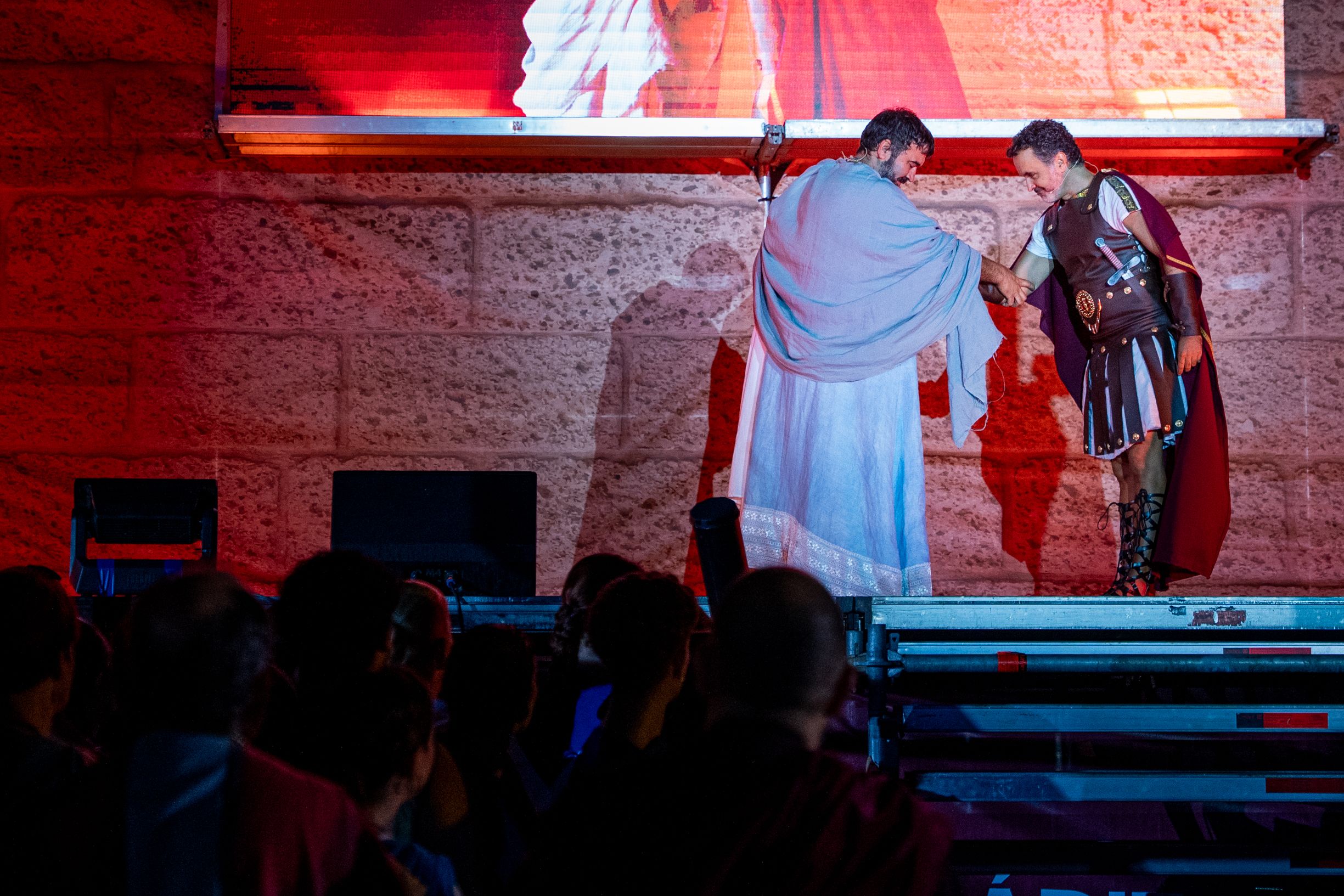  Un momento del deslumbrante recuerdo a la herencia romana de Cádiz.