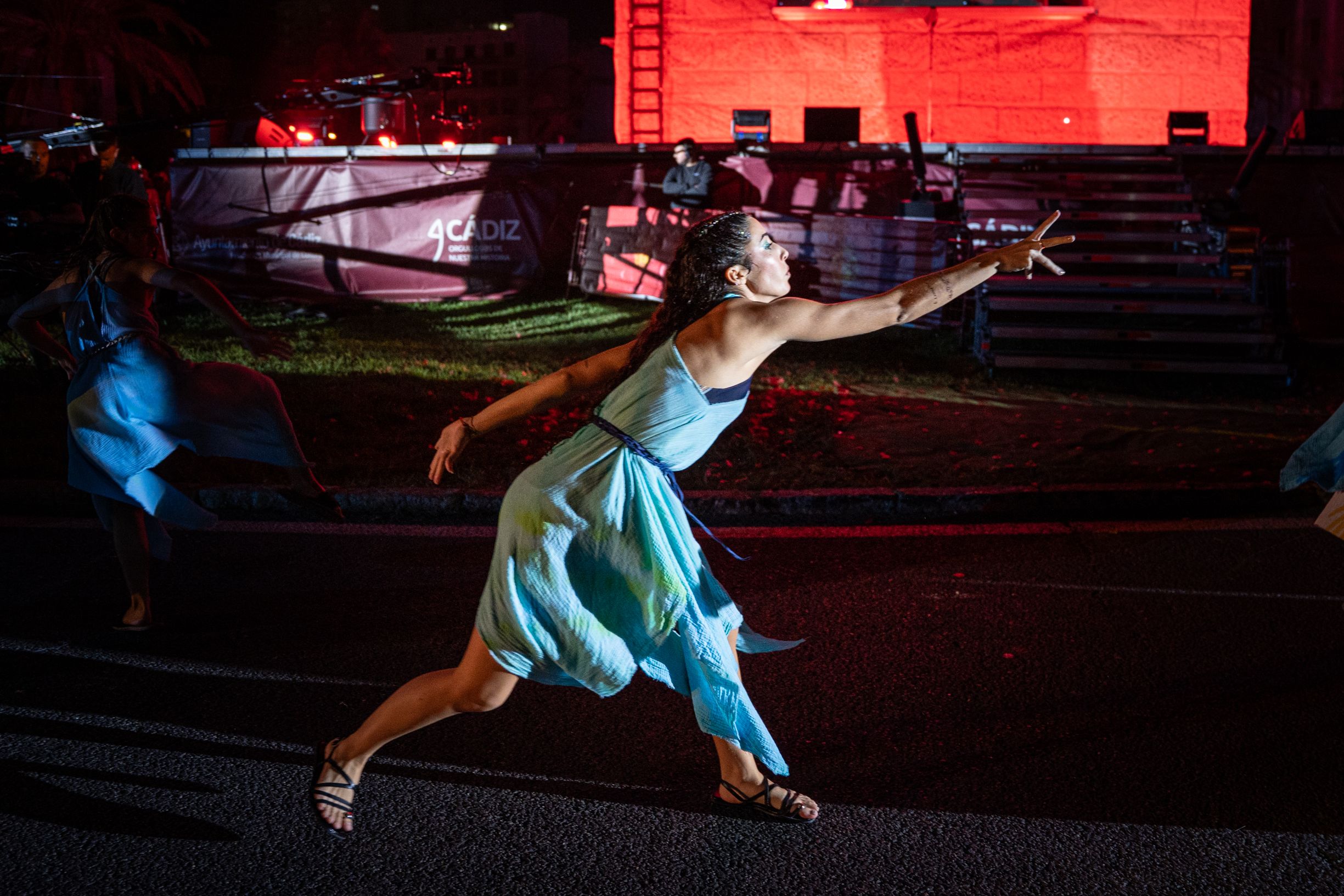  Un momento del deslumbrante recuerdo a la herencia romana de Cádiz.