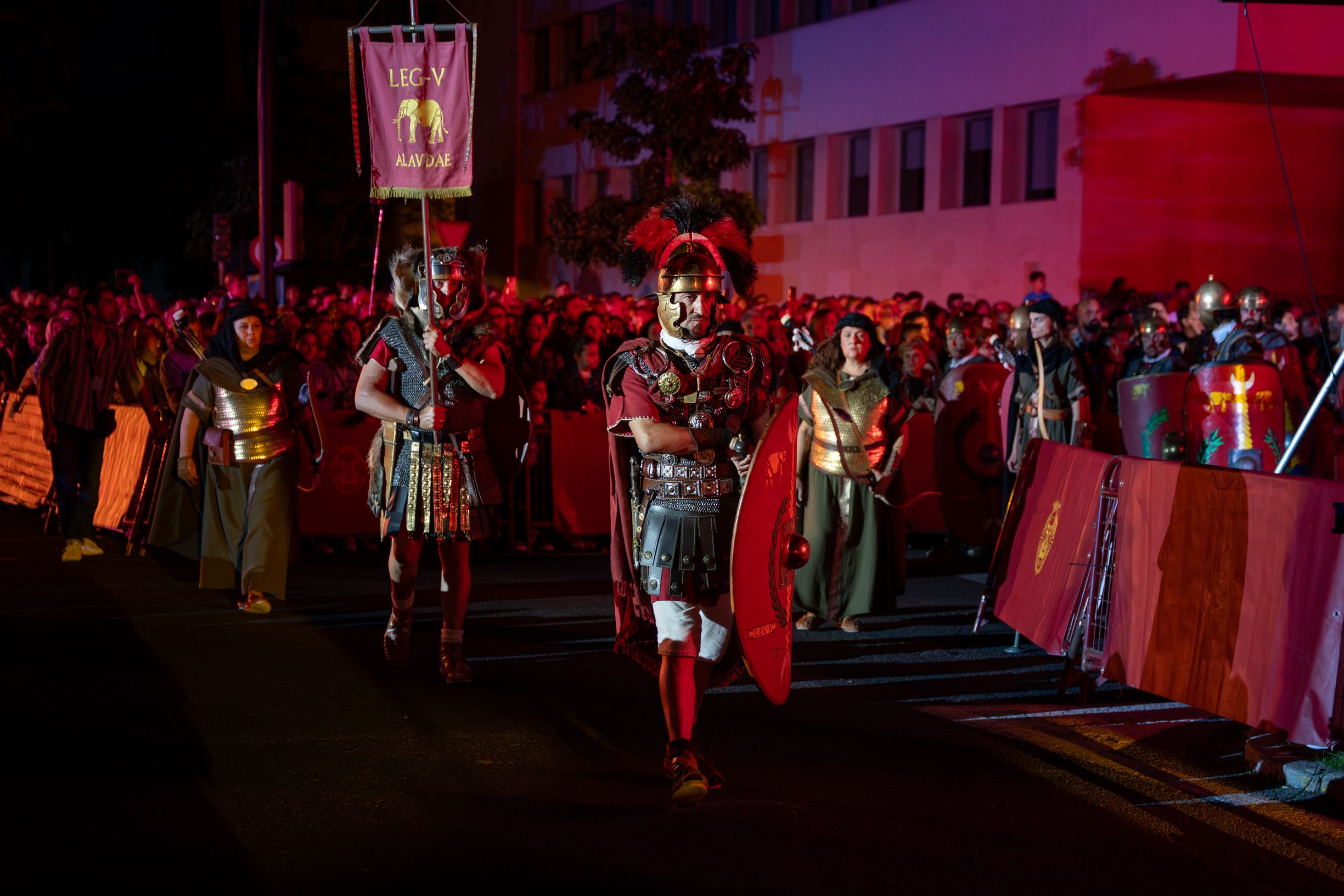  Un momento del deslumbrante recuerdo a la herencia romana de Cádiz.