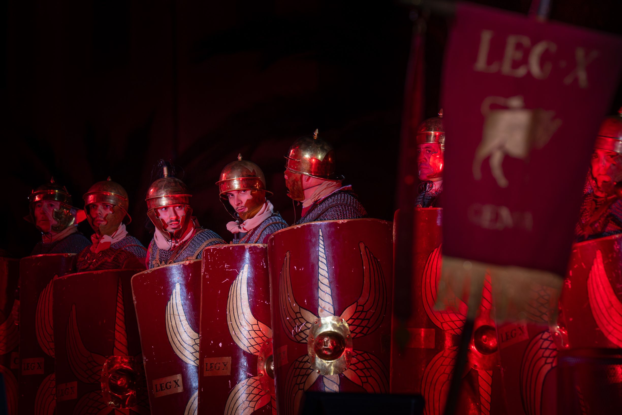  Un momento del deslumbrante recuerdo a la herencia romana de Cádiz.