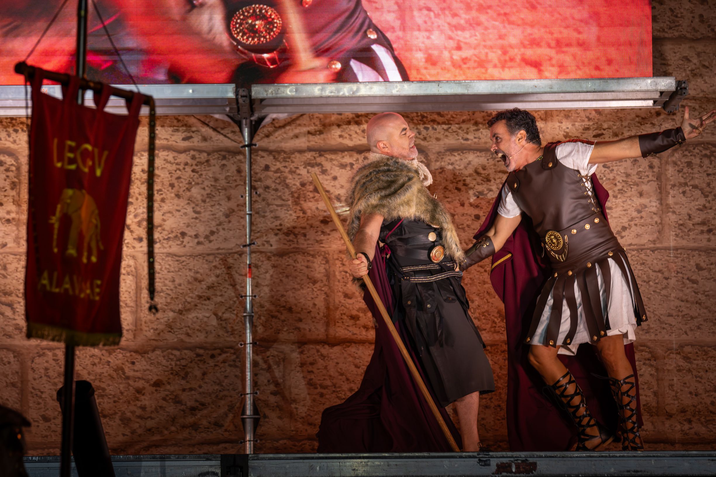  Un momento del deslumbrante recuerdo a la herencia romana de Cádiz.