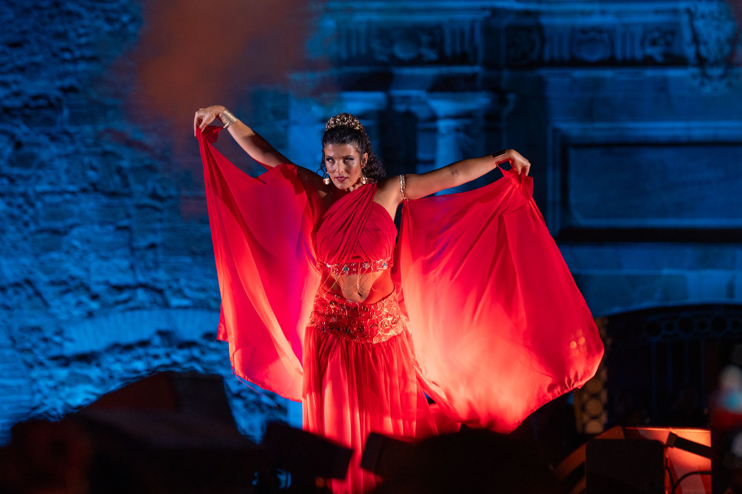  Un momento del deslumbrante recuerdo a la herencia romana de Cádiz.