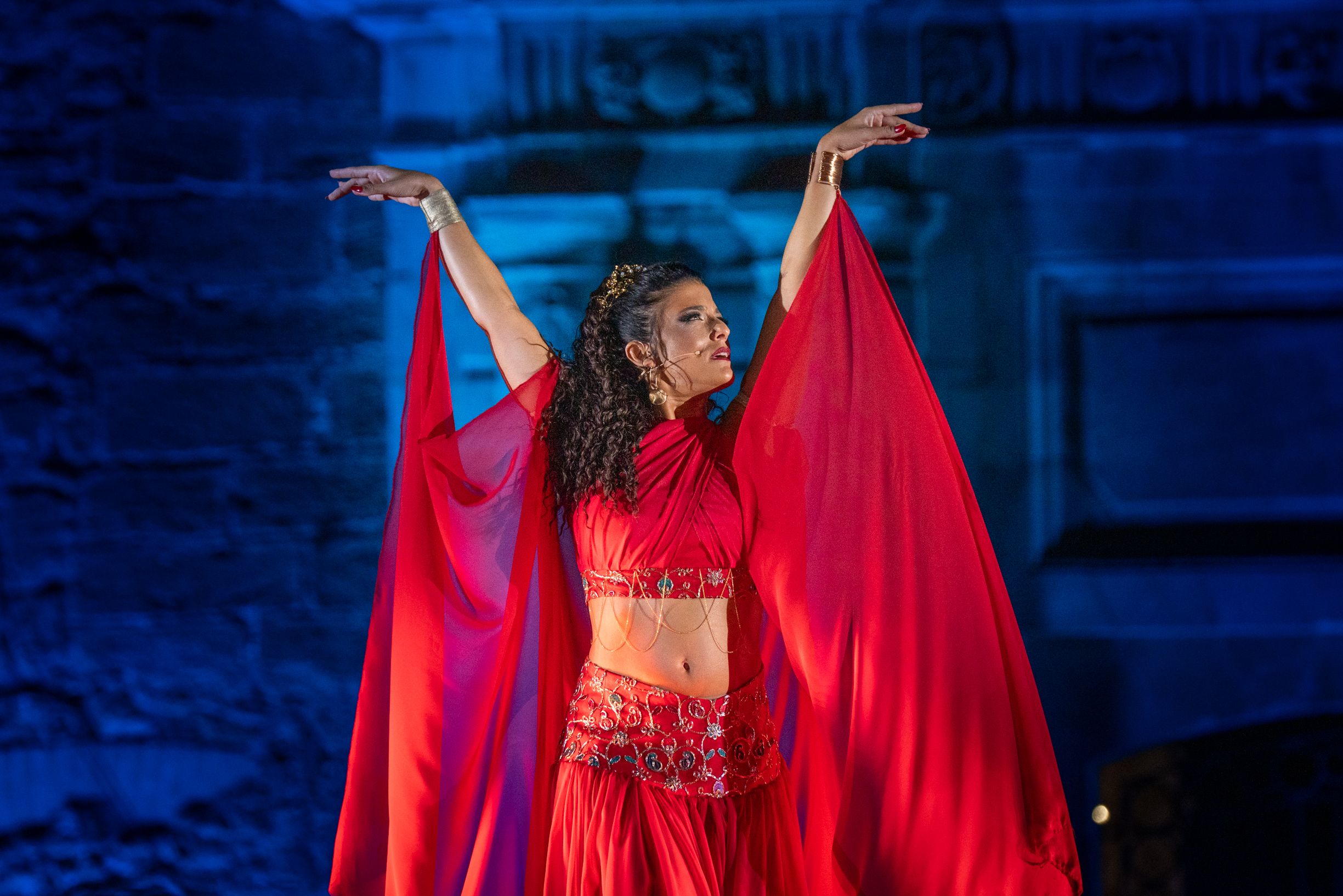  Un momento del deslumbrante recuerdo a la herencia romana de Cádiz.