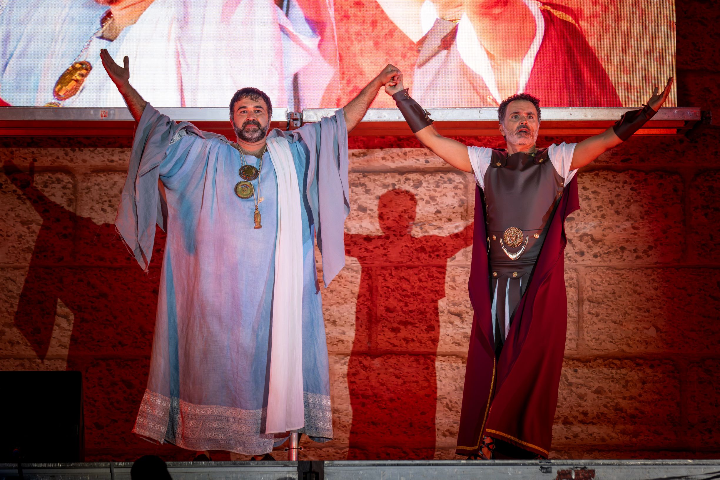  Un momento del deslumbrante recuerdo a la herencia romana de Cádiz.