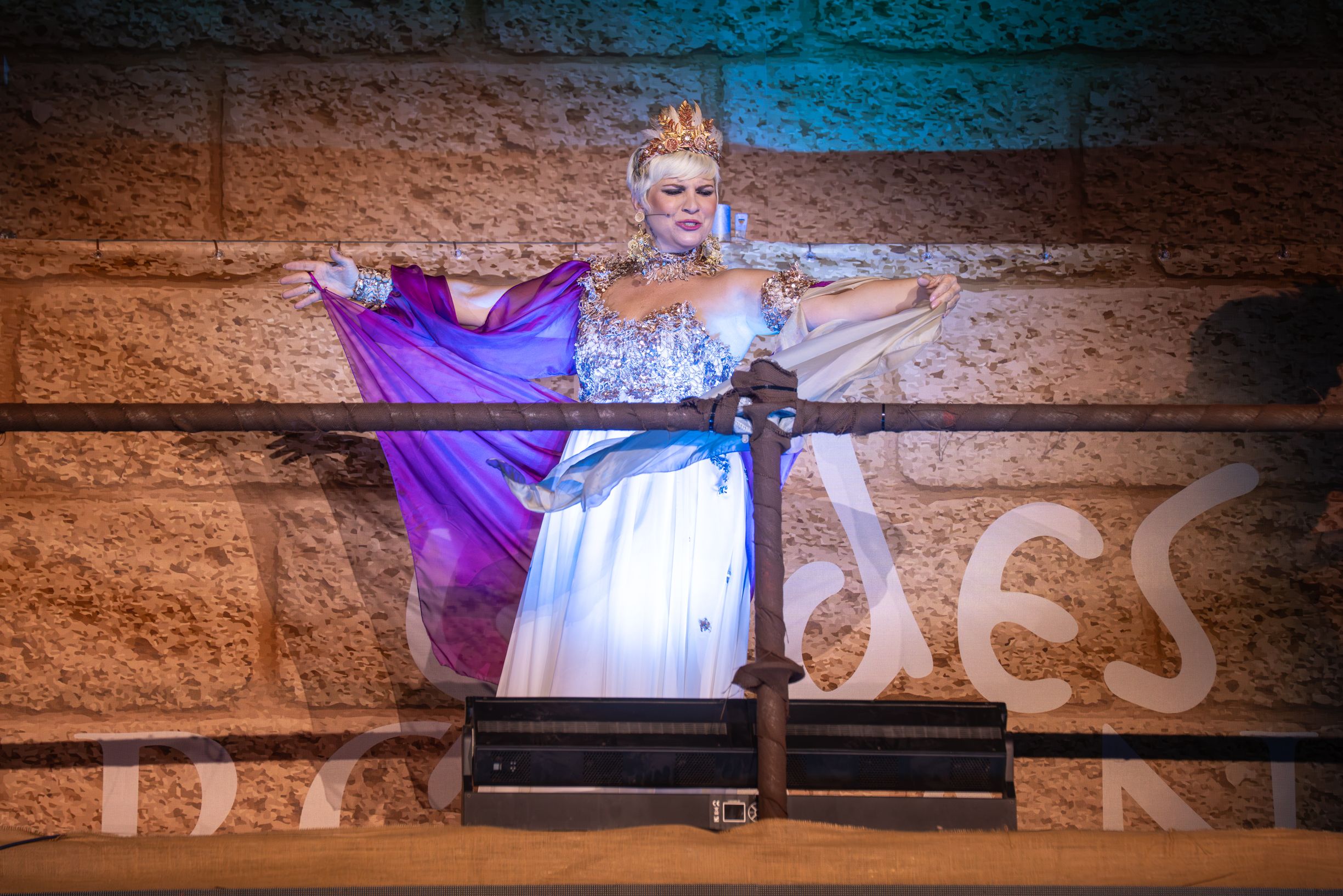 Pasión Vega sobre el escenario.