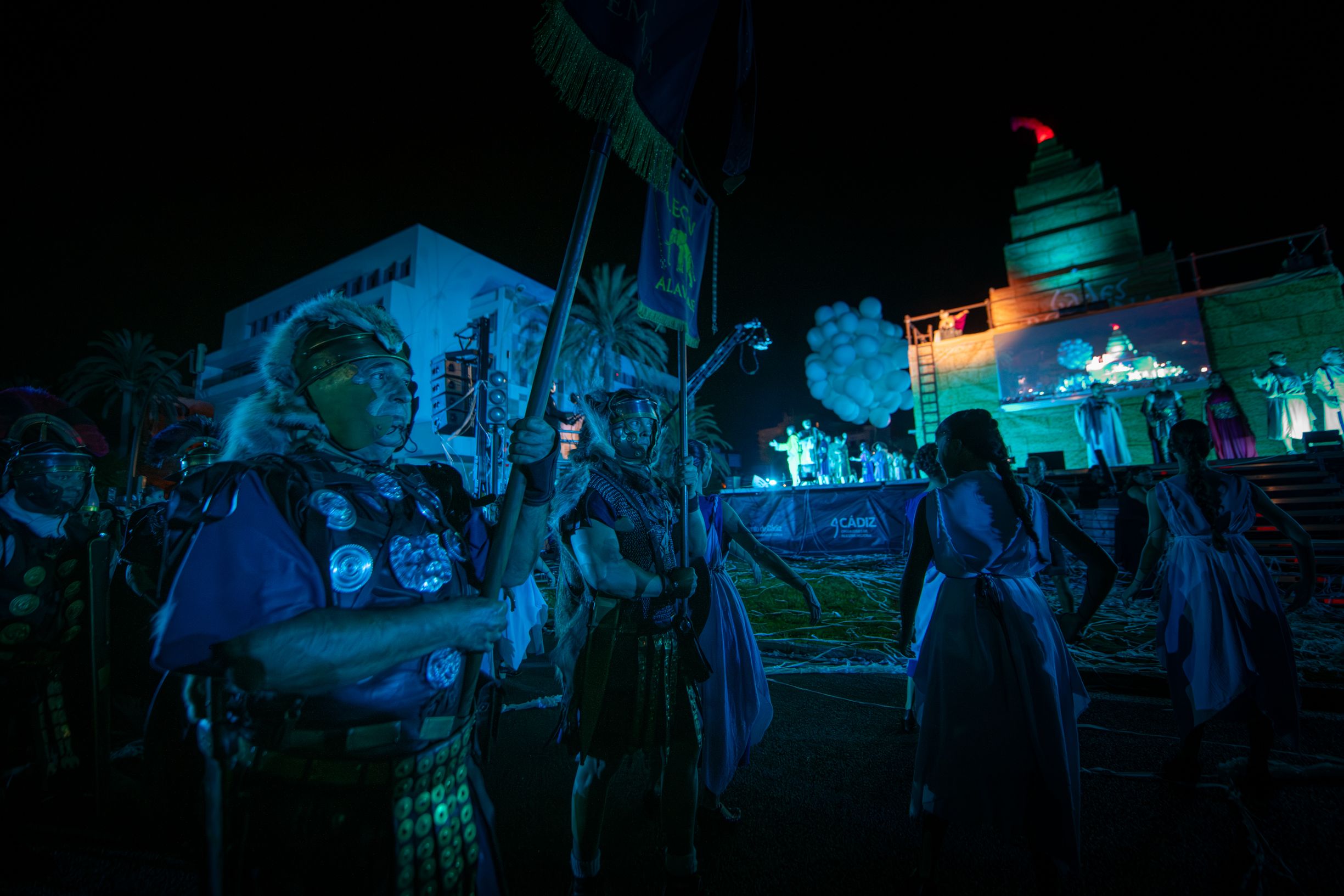  Un momento del deslumbrante recuerdo a la herencia romana de Cádiz.