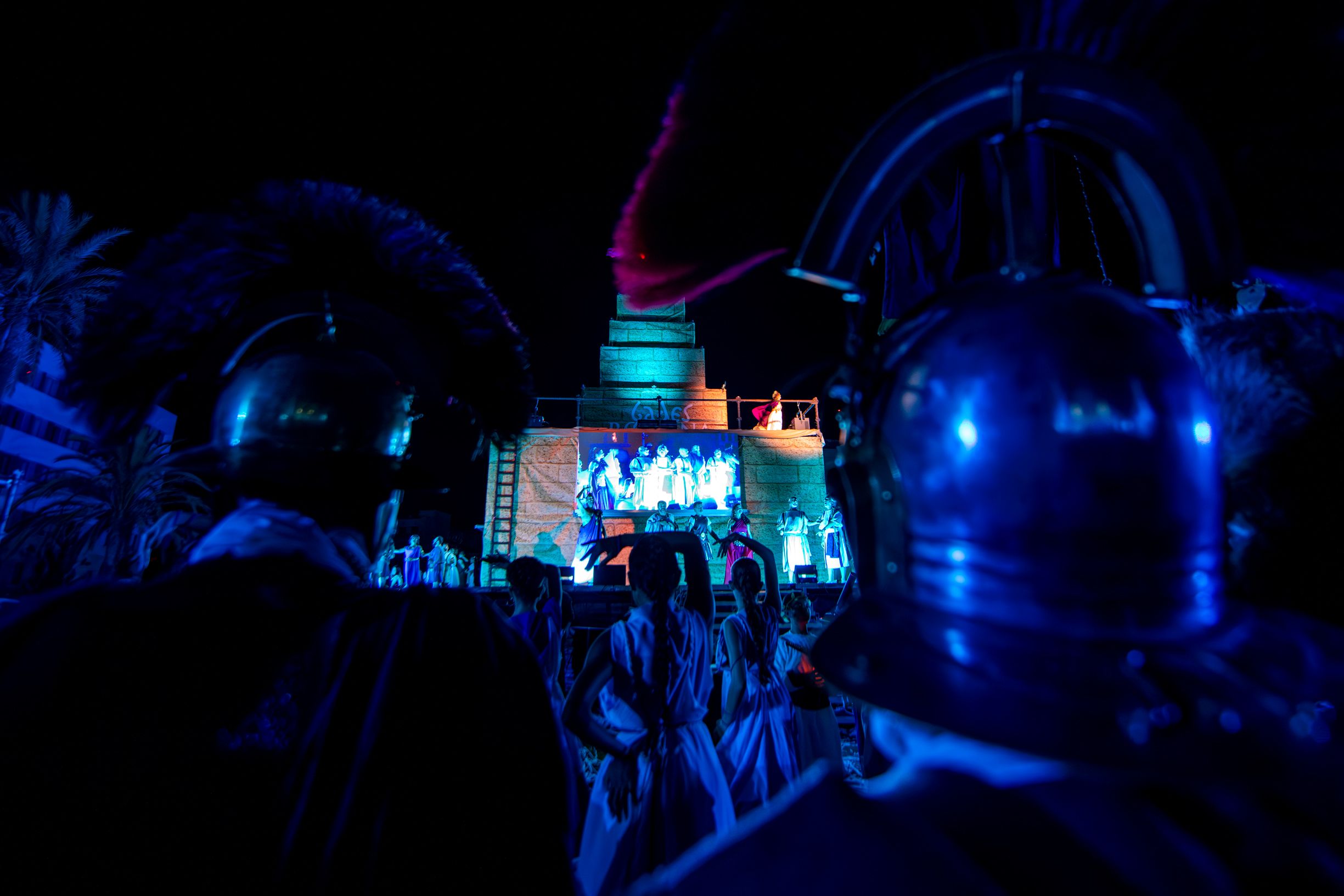  Un momento del deslumbrante recuerdo a la herencia romana de Cádiz.