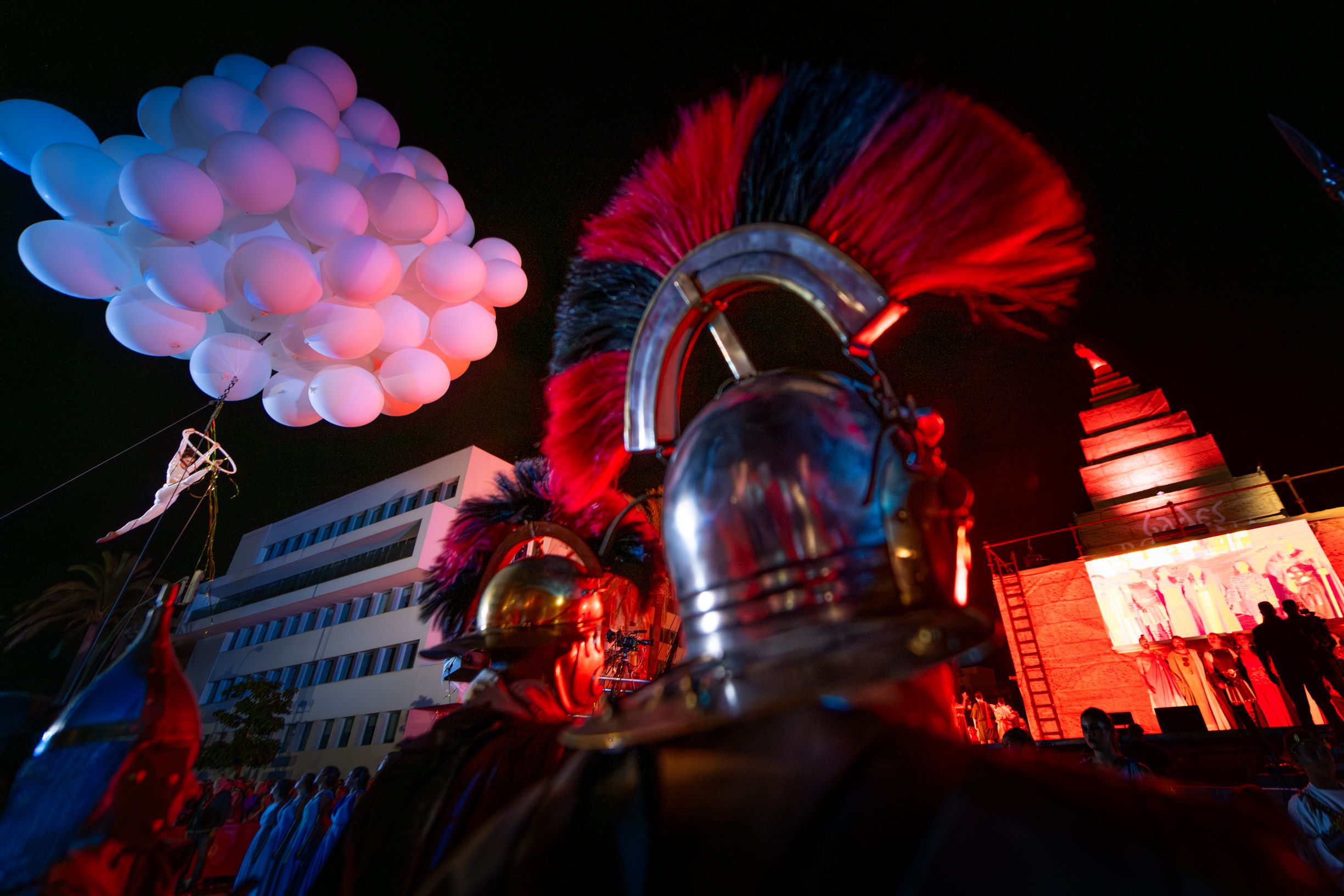  Un momento del deslumbrante recuerdo a la herencia romana de Cádiz.