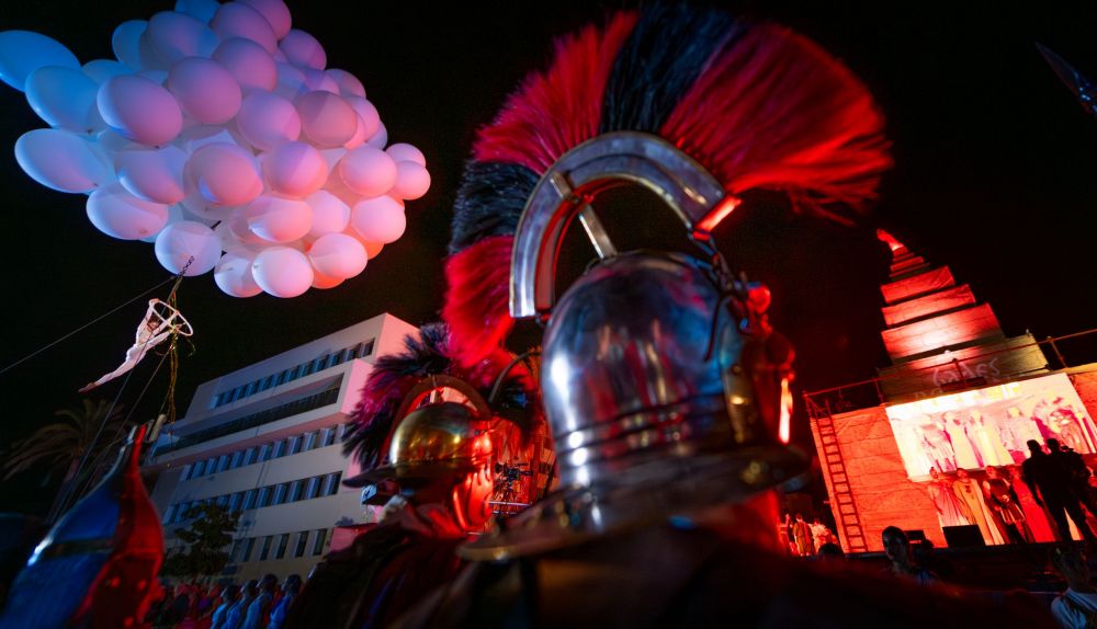  Un momento del deslumbrante recuerdo a la herencia romana de Cádiz.