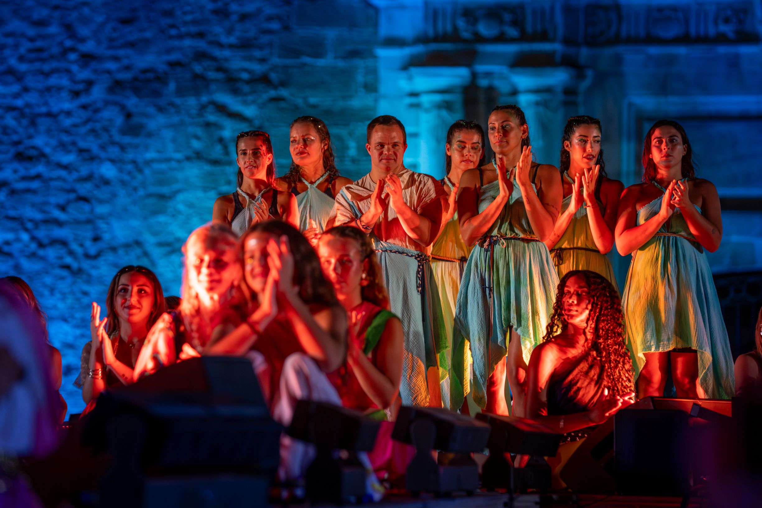  Un momento del deslumbrante recuerdo a la herencia romana de Cádiz.