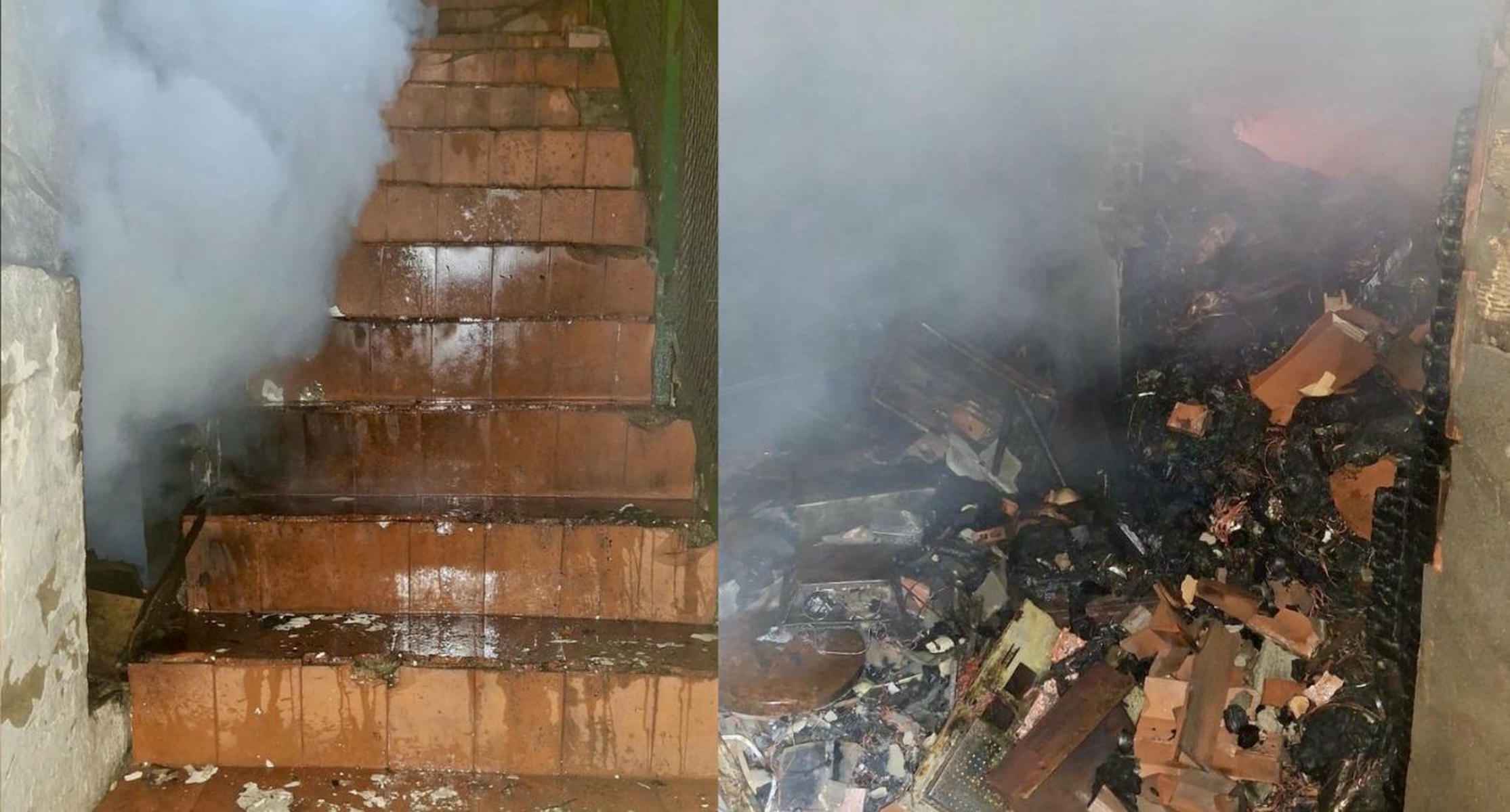 Dos imágenes de la casa okupada que ha salido ardiendo en Arcos. FOTO: CONSORCIO DE BOMBEROS DE LA PROVINCIA DE CÁDIZ Dos imágenes de la casa okupada que ha salido ardiendo en Arcos. FOTO: CONSORCIO DE BOMBEROS DE LA PROVINCIA DE CÁDIZ