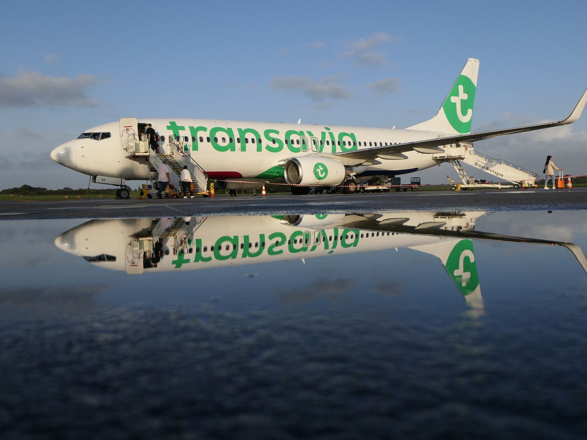 Una aeronave de Transavia en Marsella, que a partir de 2026 también tendrá ruta con Sevilla, en una imagen de la aerolínea.