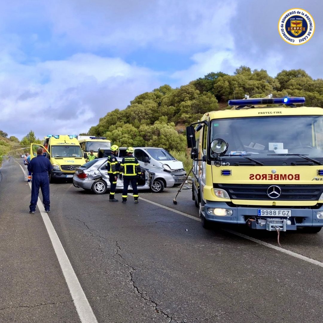 Imagen difundida por los bomberos.