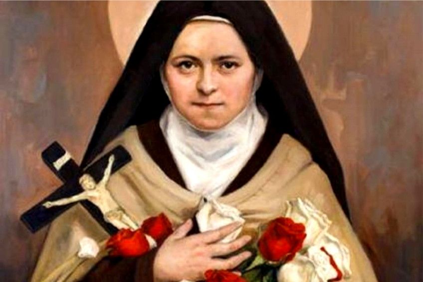 Representación de santa Teresa del Niño Jesús. Representación de santa Teresa del Niño Jesús.