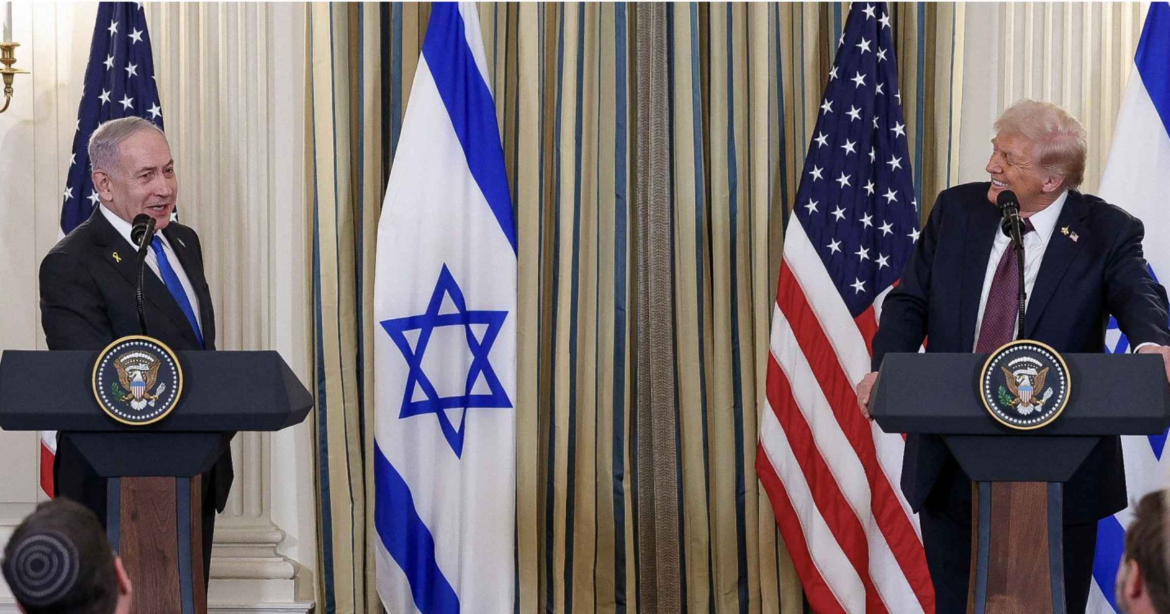 Benjamin Netanyahu y Donald Trump. Benjamin Netanyahu y Donald Trump.