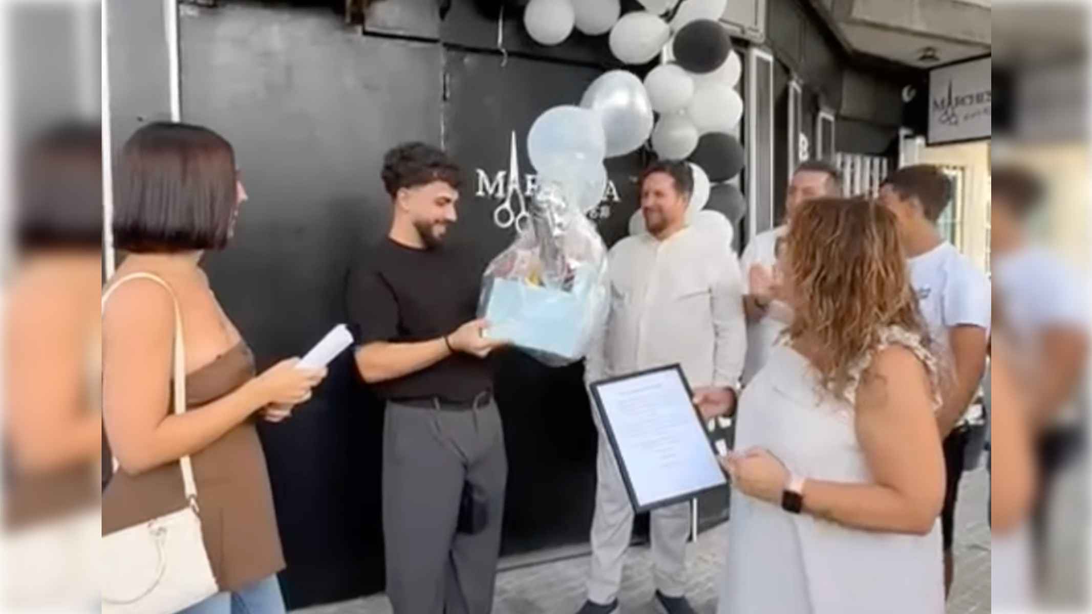 Un momento de la emotiva inauguración.