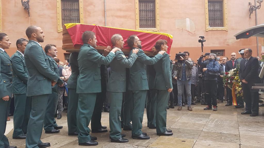 Funeral de José Manuel Arcos, en 2018.