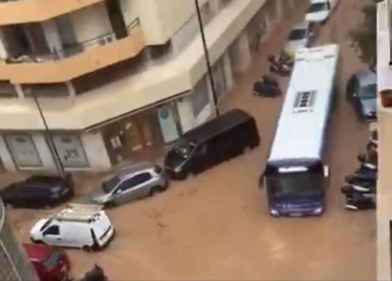 Temporal en Ibiza.
