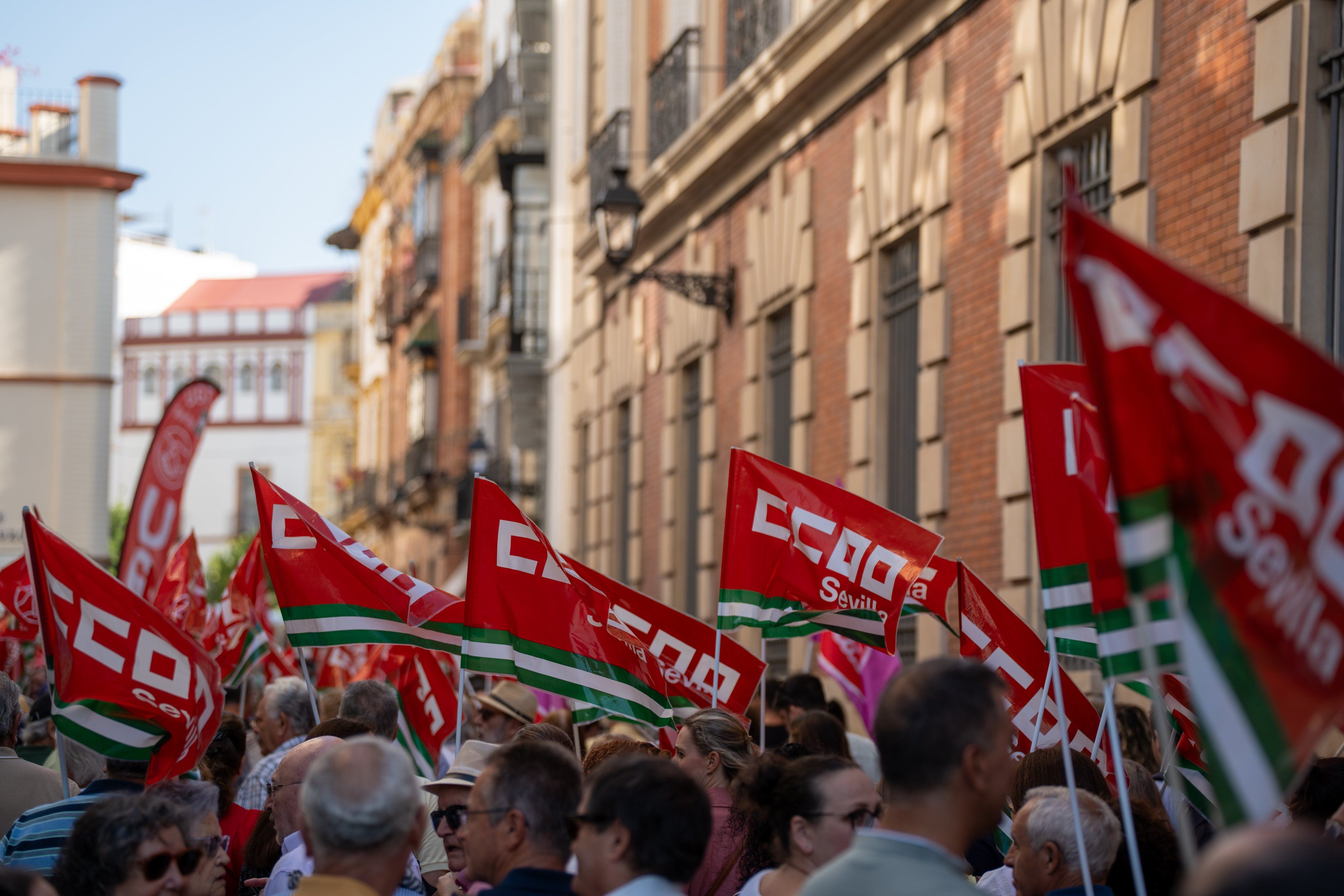 Manifestación por la dependencia en Sevilla.