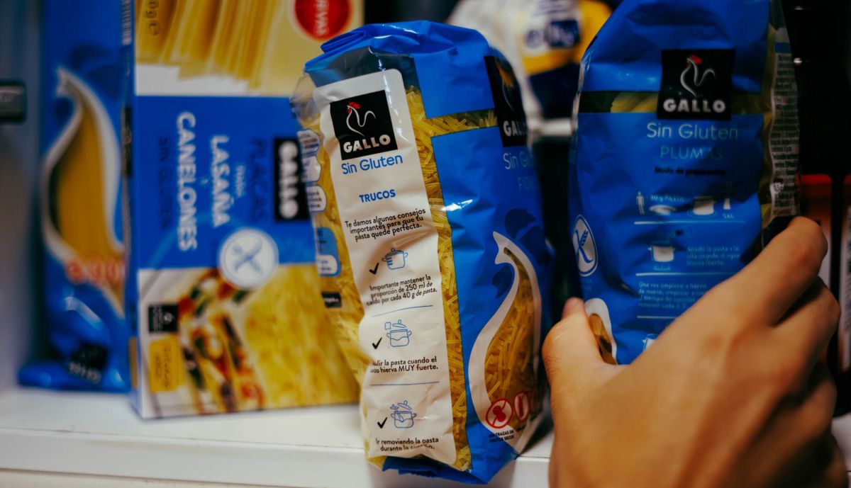 Productos sin gluten.