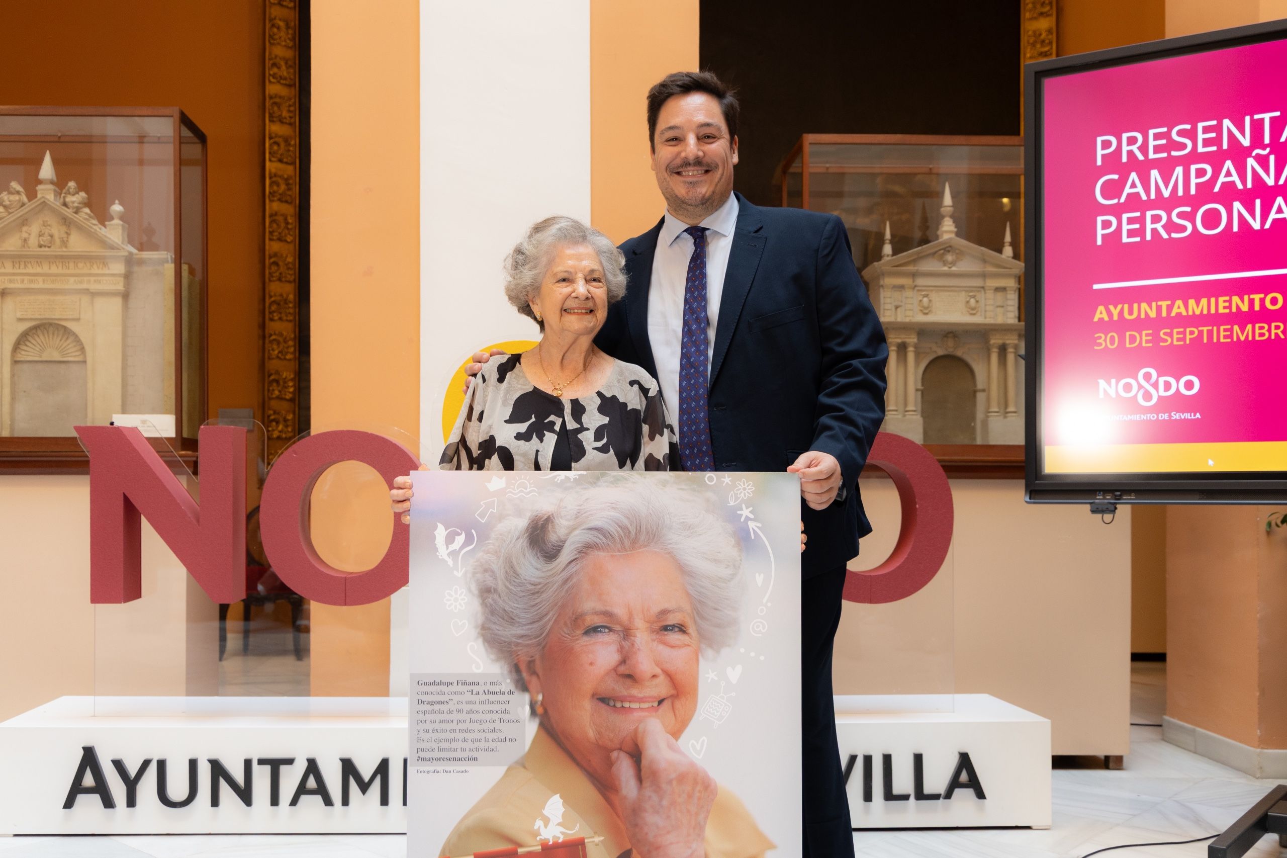 Guadalupe Fiñana, imagen de la campaña del Ayuntamiento de Sevilla.