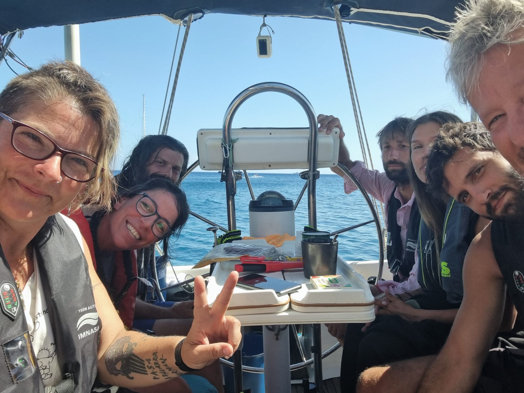 Naé, la docente andaluza que iba en uno de los barcos de la flotilla. Naé, la docente andaluza que iba en uno de los barcos de la flotilla.