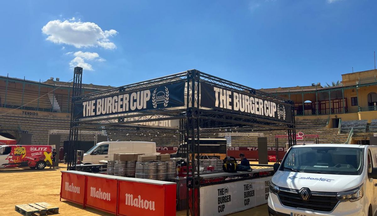 El stand central de The Burger Cup.