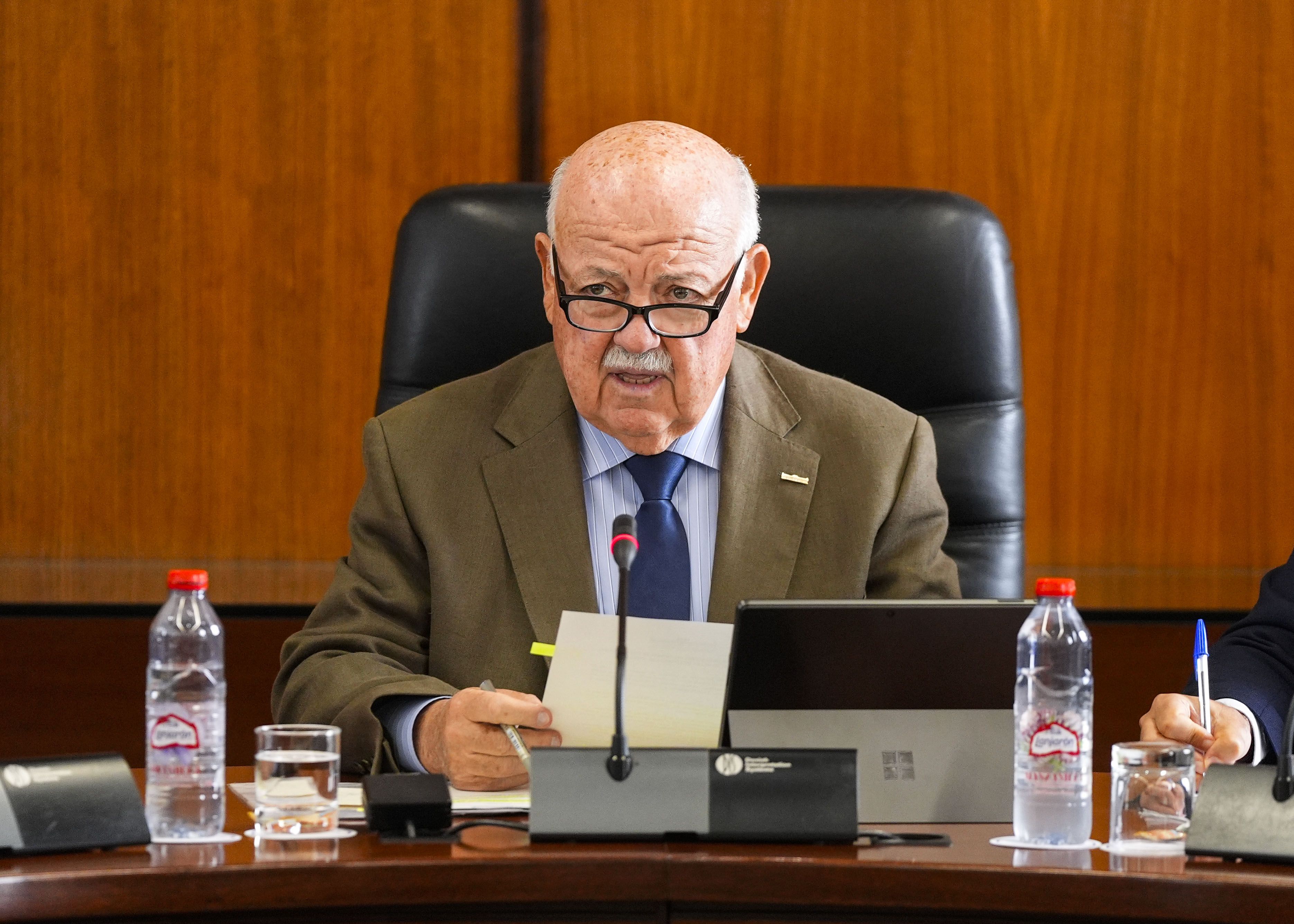 Jesús Aguirre en la Junta de Portavoces.