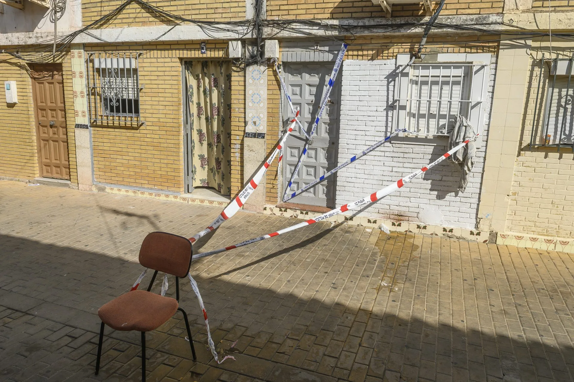 Escena del crimen de Torreblanca, en Sevilla, en una imagen de archivo.