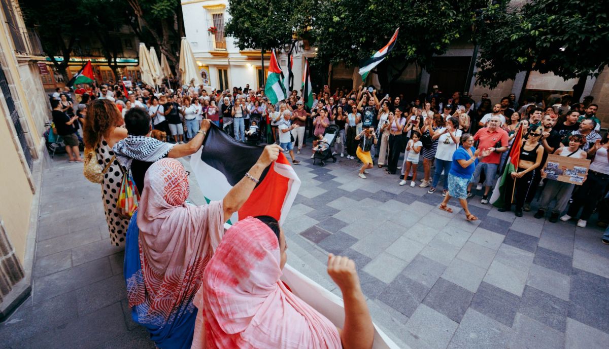 Otra imagen de la concentración.