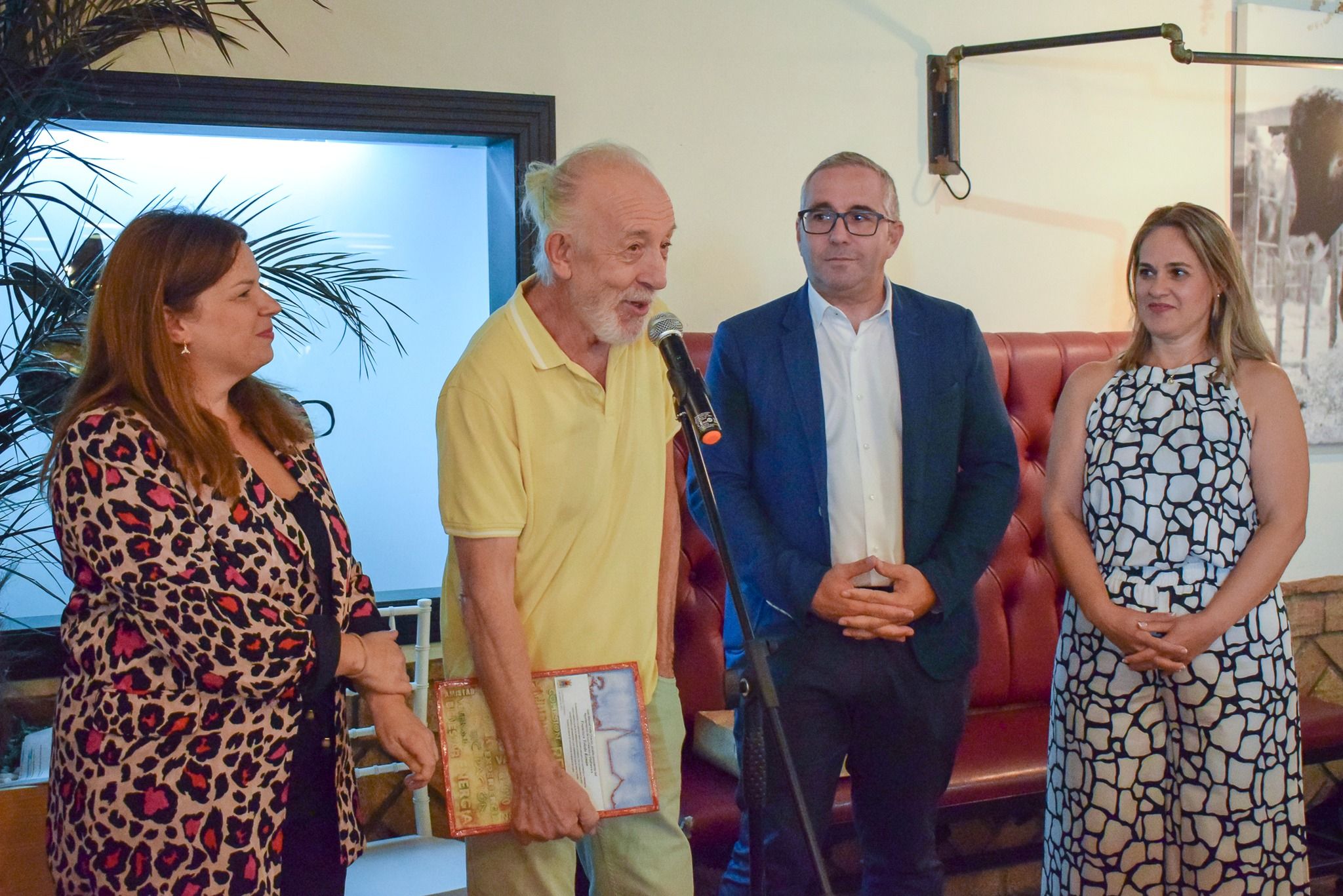 Paco Toledo, en el homenaje en Los Palacios.