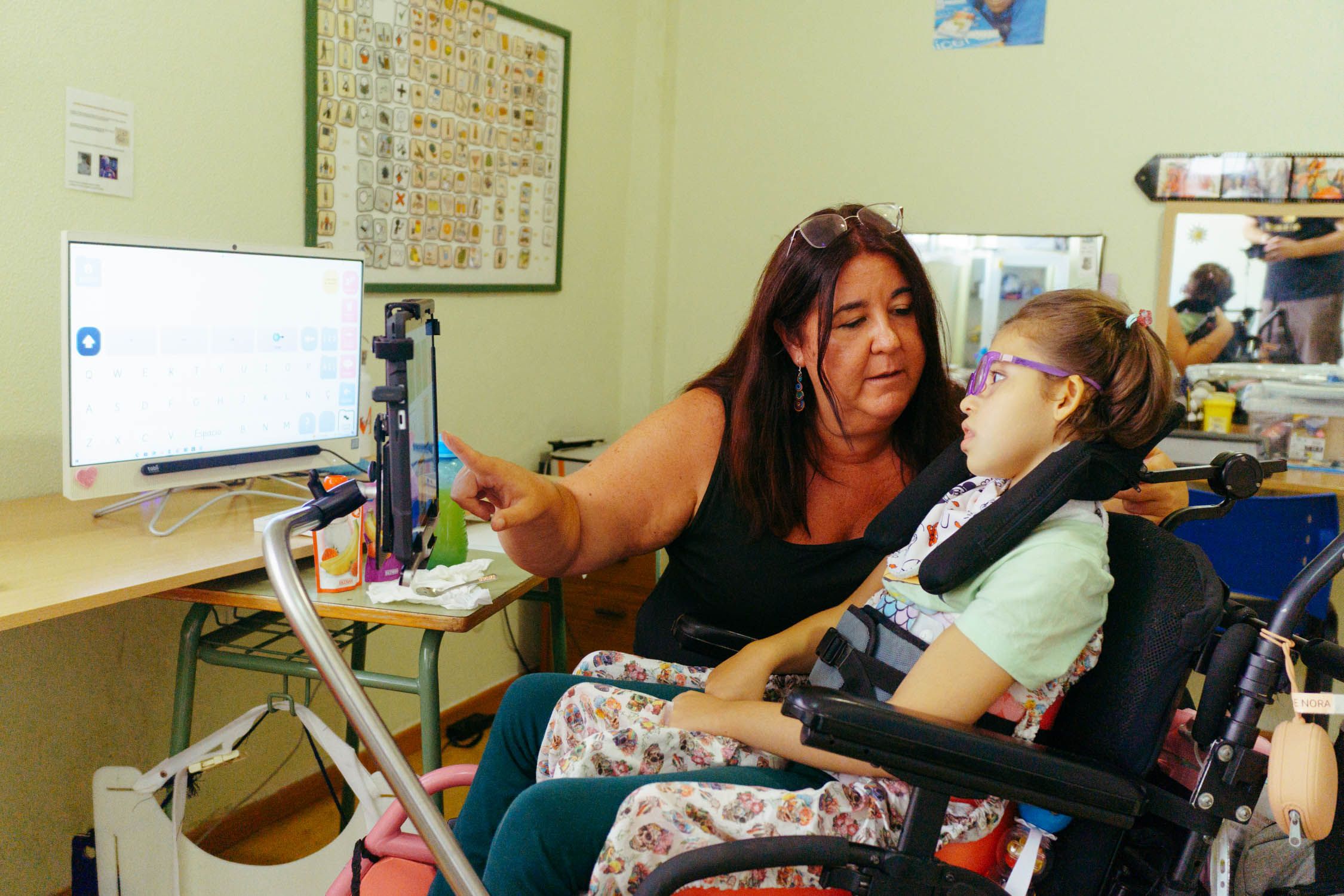 Familias de Upace en San Fernando, en una imagen de archivo.