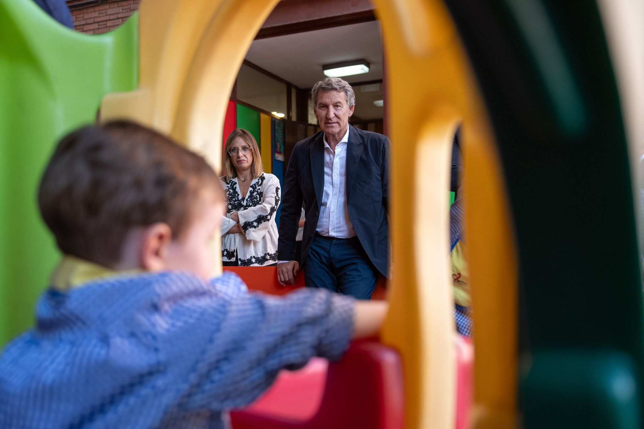 El líder del PP, Alberto Núñez Feijóo, en una imagen del inicio del curso escolar.