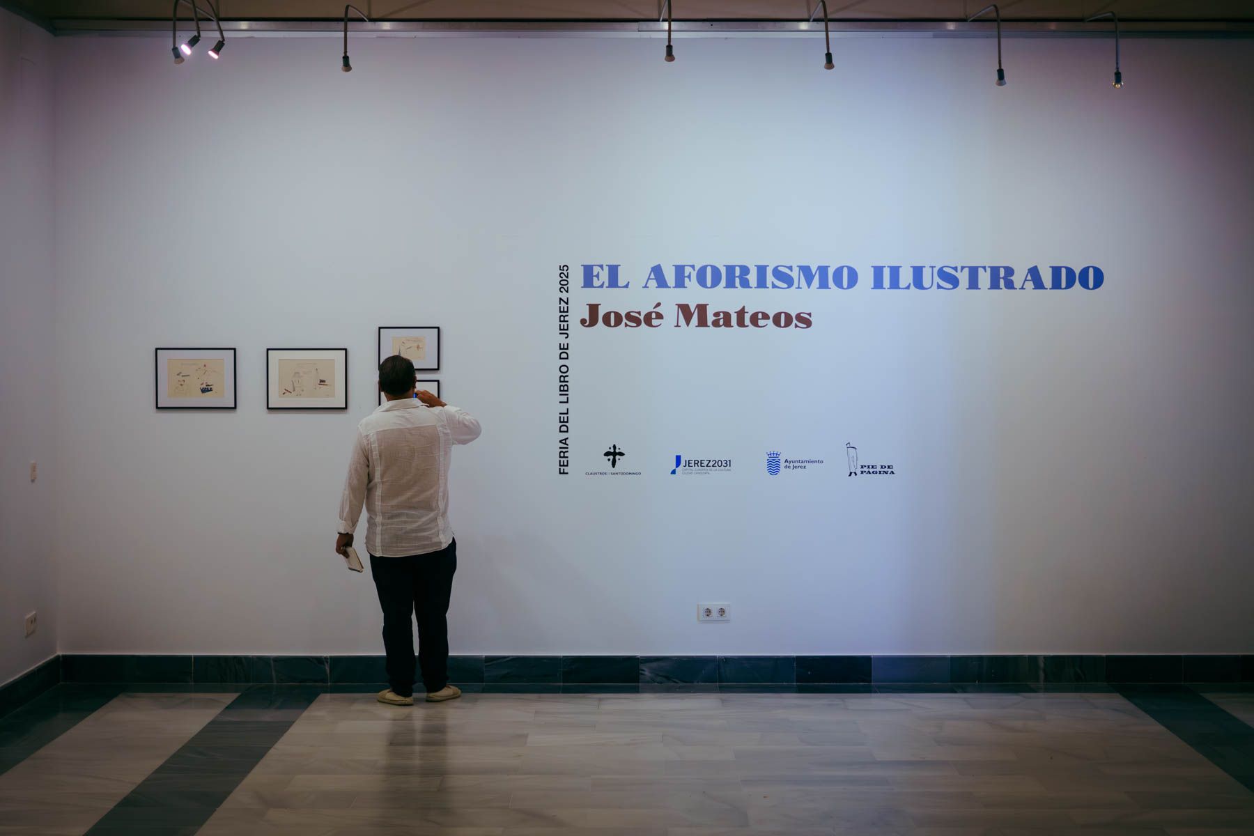 Exposición de José Mateos en Los Claustros, en una imagen de la pasada semana.